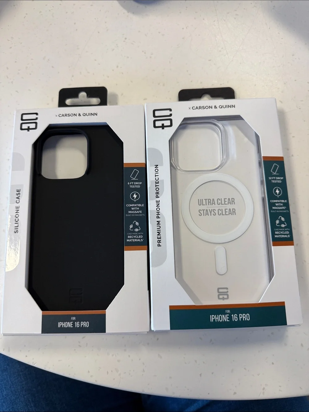 iPhone 16 Pro Case - Black and Clear